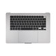 Horní rám klávesnice pro MacBook Air 15", A3114 (2024), s klávesnicí US a baterií, Space Gray, 661-40266, Genuine Apple