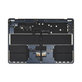 Horní rám klávesnice pro MacBook Air 15", A3114 (2024), s klávesnicí US a baterií, Midnight, 661-40269, Genuine Apple