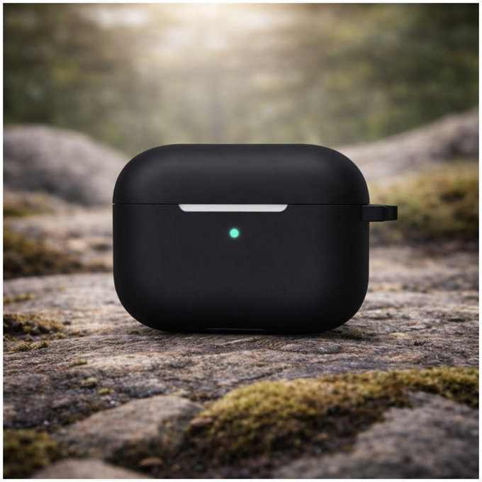 Silikonové pouzdro pro AirPods Pro, černé