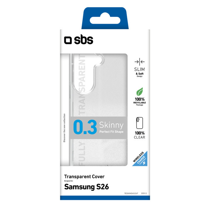 SBS - Pouzdro Skinny pro Samsung Galaxy S26, průhledný