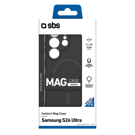SBS - Pouzdro Instinct Mag pro Samsung Galaxy S26 Ultra, černá