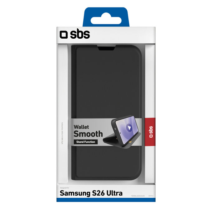SBS - Pouzdro Book Wallet Smooth pro Samsung Galaxy S26 Ultra, černá