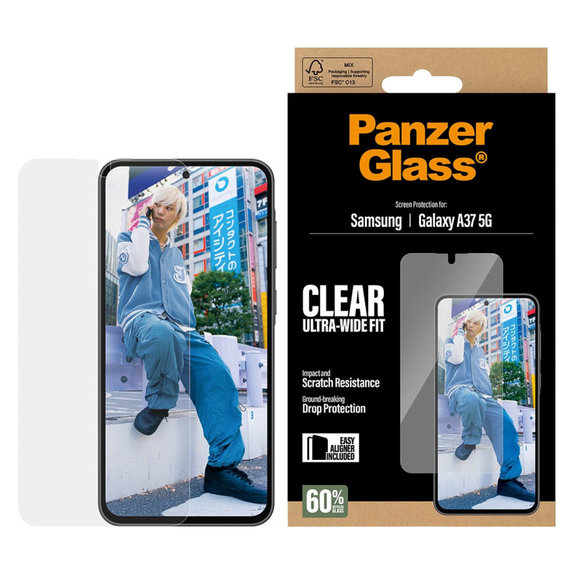 PanzerGlass - Tvrzené sklo UWF s aplikátorem pro Samsung Galaxy A37, čiré