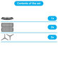 Sada náhradních dílů pro Mova P50 Ultra (1x Hlavní kartáč, 2x Filtr, 2x Boční kartáč)