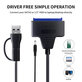 USB 3.0 / USB-C na SATA adaptér pro 2.5" a 3.5" HDD/SSD, s napájecím zdrojem
