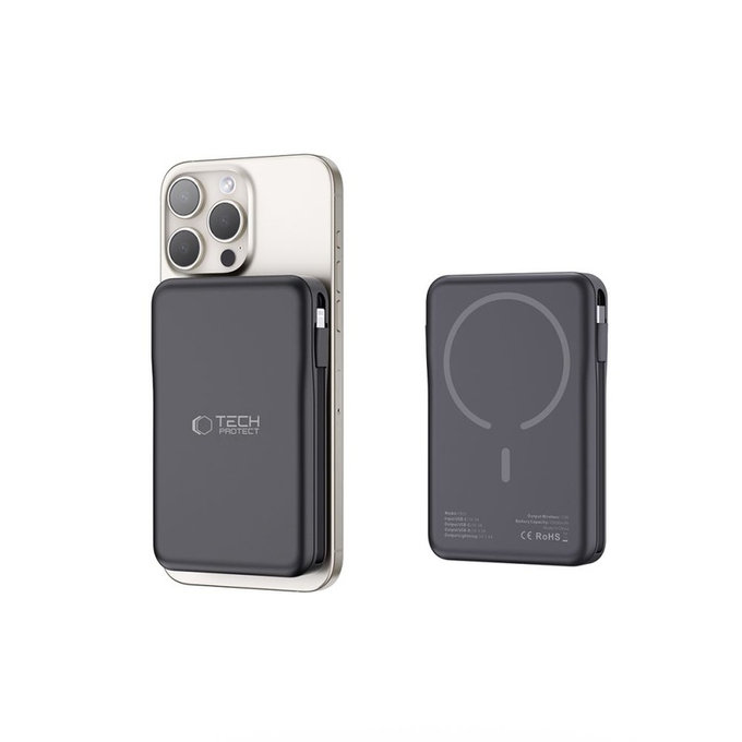 Powerbanka PB31 Lifemag MagSafe 10000mAh, černá, Tech-Protect
