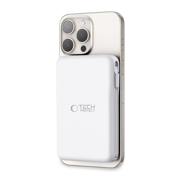 Powerbanka PB31 Lifemag MagSafe 10000mAh, bílá, Tech-Protect