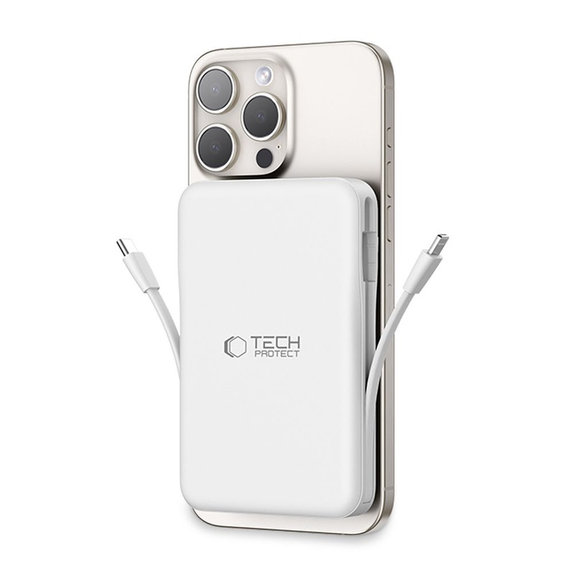 Powerbanka PB31 Lifemag MagSafe 10000mAh, bílá, Tech-Protect