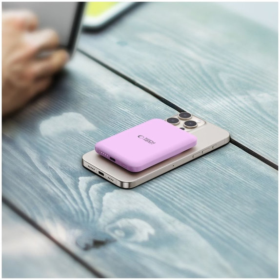 Powerbanka PB10 Lifemag MagSafe 5000mAh, Lilac, Tech-Protect