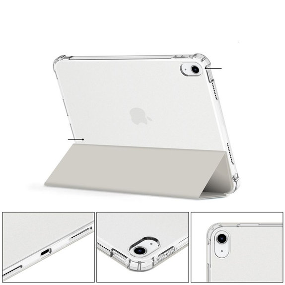 Pouzdro Sc Pen Hybrid pro iPad 10.9" 10 / 2022 / 11" 11 / 2025, Crystal Silver, Tech-Protect