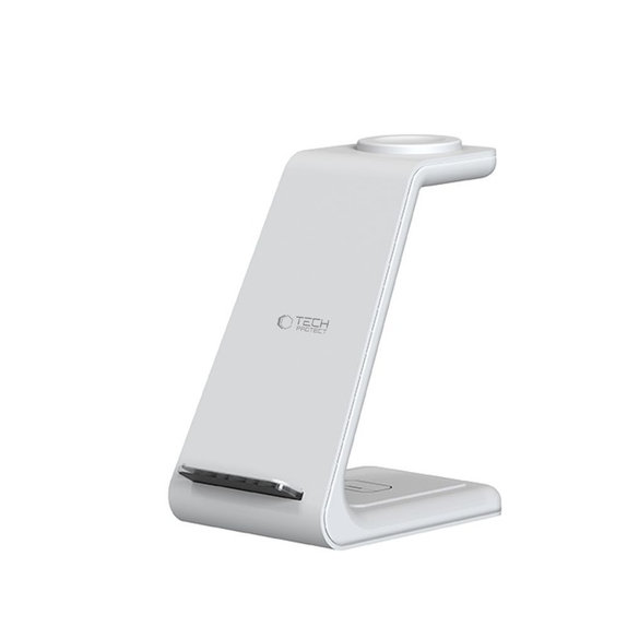 Bezdrátová nabíječka QI15W-A36 3IN1 for Apple, bílá, Tech-Protect