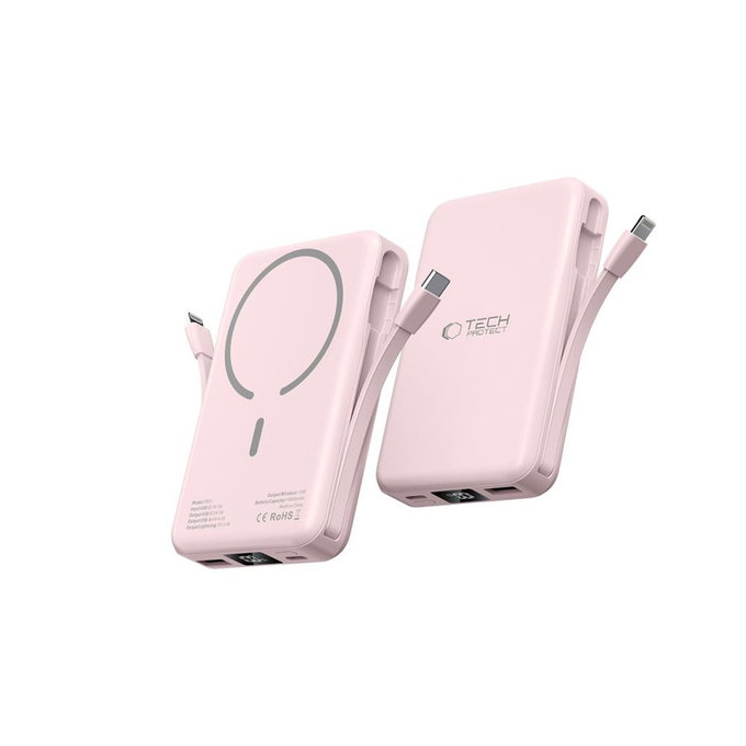 Powerbanka PB31 Lifemag MagSafe 10000mAh, růžová, Tech-Protect