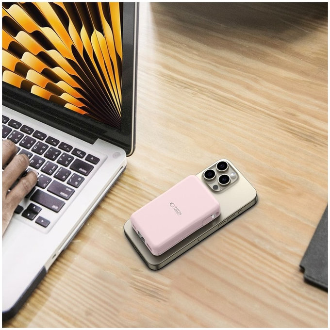 Powerbanka PB31 Lifemag MagSafe 10000mAh, růžová, Tech-Protect