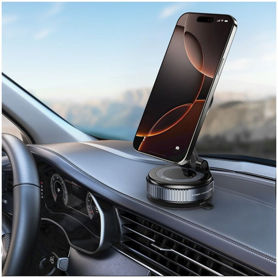 Držák do auta N60 Magnetic MagSafe Windshield & Dashboard, černá, Tech-Protect