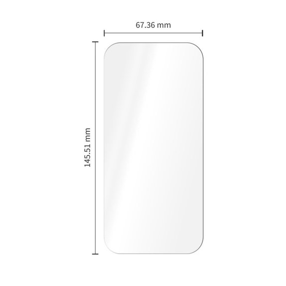 Tvrzené sklo Glass Fit+ 2-PACK pro iPhone 16 Pro / 17 / 17 Pro / 18 Pro, čirá, Tech-Protect