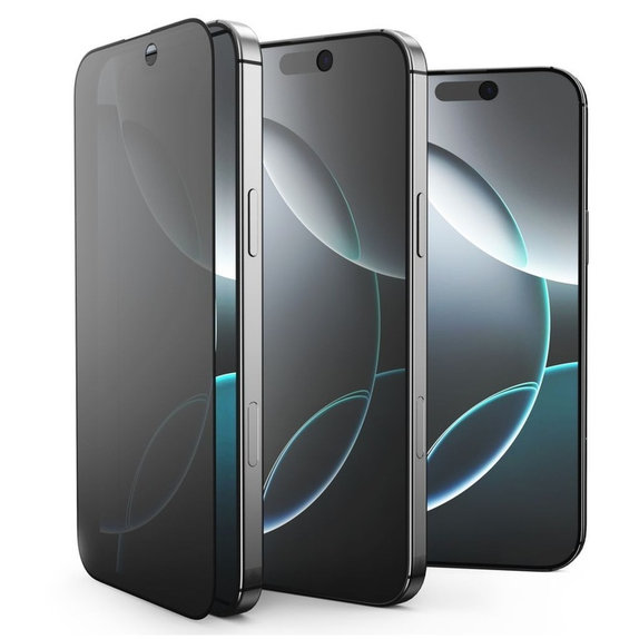 Privacy tvrzené sklo Glass Spy+ 2-PACK pro iPhone 16 Pro / 17 / 17 Pro, privacy, Tech-Protect