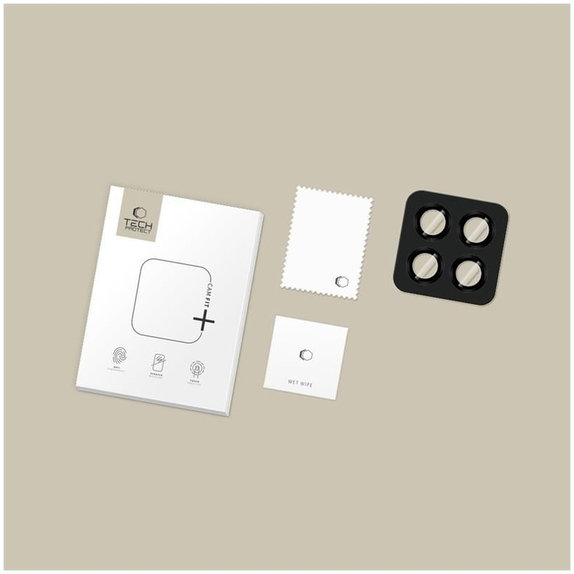 Ochrana kamery Camring Fit+ pro Xiaomi Poco M8 Pro / Redmi Note 15 Pro 5G / 15 Pro+ Plus 5G, černá, Tech-Protect