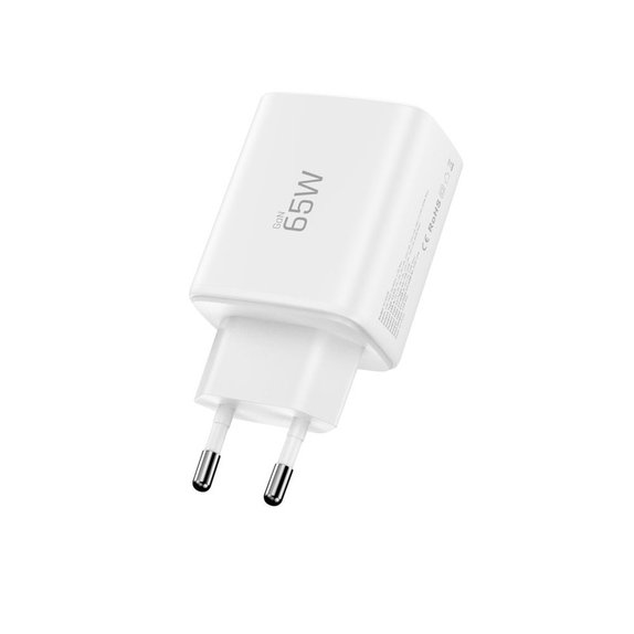 Síťová nabíječka NCA65W-GAN 3-PORT PD 65W / QC3.0, bílá, Tech-Protect