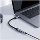 Adaptér Ultraboost USB-C To Mini Jack 3.5MM DAC, Iron Grey, Tech-Protect