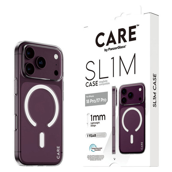 Pouzdro SL1M s MagSAFE pro iPhone 18 Pro/17 Pro/16e, Transparentníní, PanzerGlass
