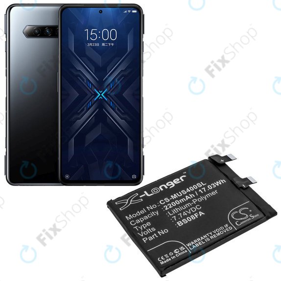 Baterie pro Xiaomi Black Shark 4, 2200mAh, Li-Pol, 7.74 V, BS08FA, HQ
