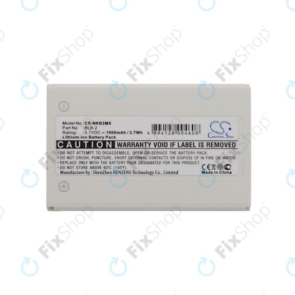 Baterie pro Nokia 3610, 6510, 8310, 1000mAh, Li-Ion, 3.7V, BLB-2, HQ