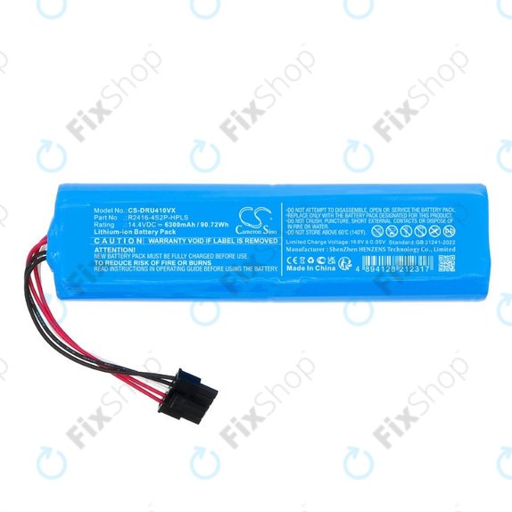 Xiaomi Dreame Bot X30 Ultra, X40 Ultra, X40 Pro Ultra, L30 Ultra, D10s Plus - Baterie R2416-4S2P-HPLS 14.4V Li-Ion 6300mAh HQ