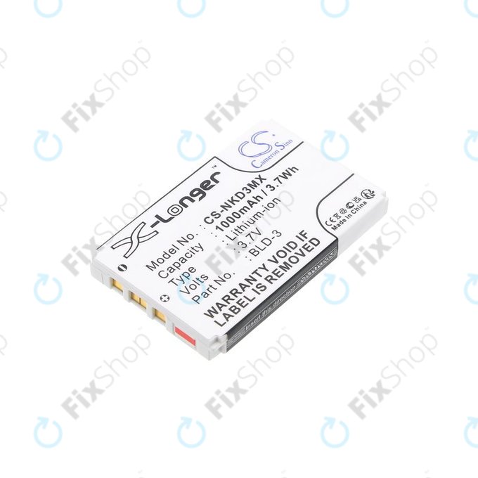 Baterie pro Nokia 7250i, 6610, 6585, 6560, 6200, 6220, 1000mAh, Li-Ion, 3.7V, BLD-3, HQ
