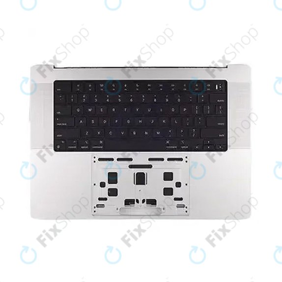 Horní rám klávesnice pro MacBook Pro 16", A3403 (2024), s klávesnicí US a baterií, Silver, 661-42824, Genuine Apple