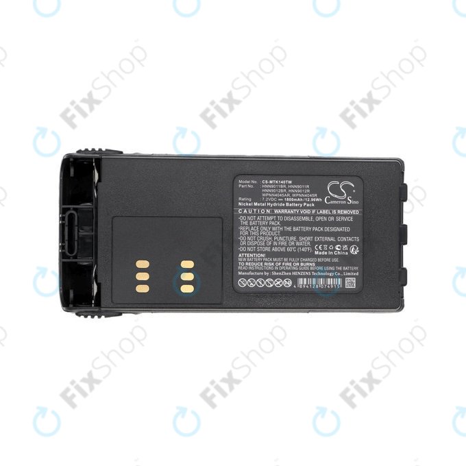 Baterie pro Motorola GP1280, GP140, GP320, GP540, HT1200, MTX850, Pro5150, 1800mAh, Ni-MH, 7.2V, HNN9011BR, HQ