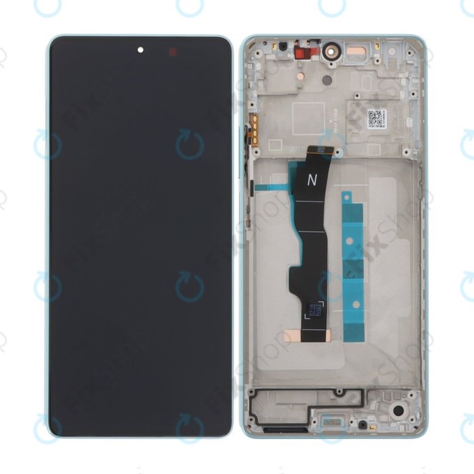 Xiaomi Redmi Note 13 5G 2312DRAABC - LCD Displej + Dotykové Sklo + Rám (Ocean Teal) TFT