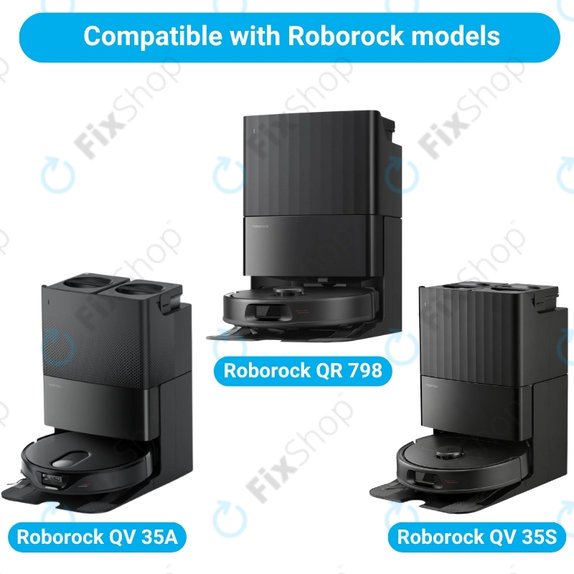 Sada náhradních dílů pro Roborock QV 35A, QR 798, QV35S (2x Hlavní kartáč, 4x Filtr, 4x Boční kartáč)
