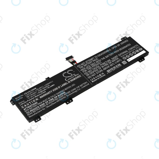 Baterie pro Lenovo Legion 5, 5 Pro, 7, 7i, R7000p, 5100mAh, Li-Pol, 15.36V, L20C4PC1, HQ