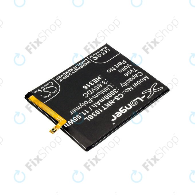 Baterie pro Nokia 6, 3000mAh, Li-Pol, 3.85 V, HE316, HQ