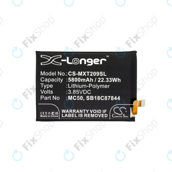 Baterie pro Motorola Moto G9 Power, 5800mAh, Li-Pol, 3.85 V, MC50, HQ
