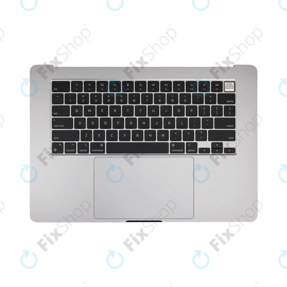 Horní rám klávesnice pro MacBook Air 15", A3114 (2024), s klávesnicí US a baterií, Space Gray, 661-40266, Genuine Apple