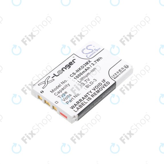 Baterie pro Nokia 7250i, 6610, 6585, 6560, 6200, 6220, 1000mAh, Li-Ion, 3.7V, BLD-3, HQ