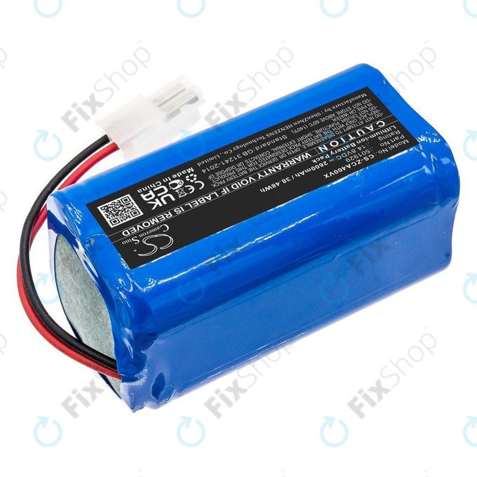 Baterie pro Concept VR2000, Zaco A4s, A6, A8s, A9s, 2600mAh, Li-Ion, 14.8V, 501929, HQ