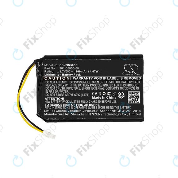 Garmin Drive 50 LM, 51LMT, 51LMT-S, DriveSmart 5 LMT, Nuvi 30, 50, 50LM, 52, 52LM, 52LMT, 55, 55LM, 55LMT - Baterie 361-00056-00, 361-00056-50 1100mAh HQ