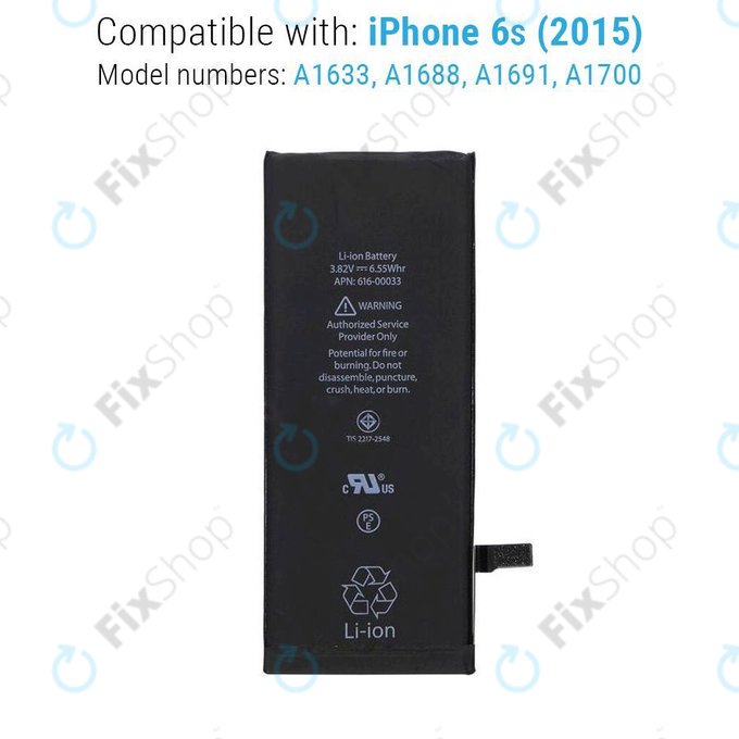 Baterie pro iPhone 6S, 1715mAh, FixPremium