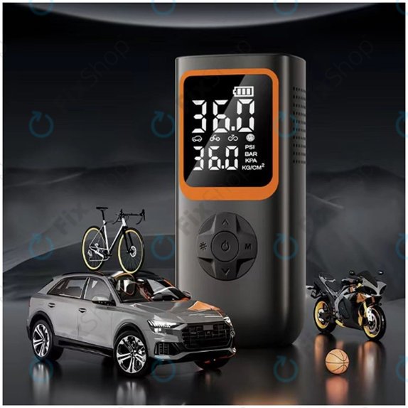 Přenosný Elektrický Vzduchový Kompresor s Příslušenstvím (11.1V, 2000mAh)