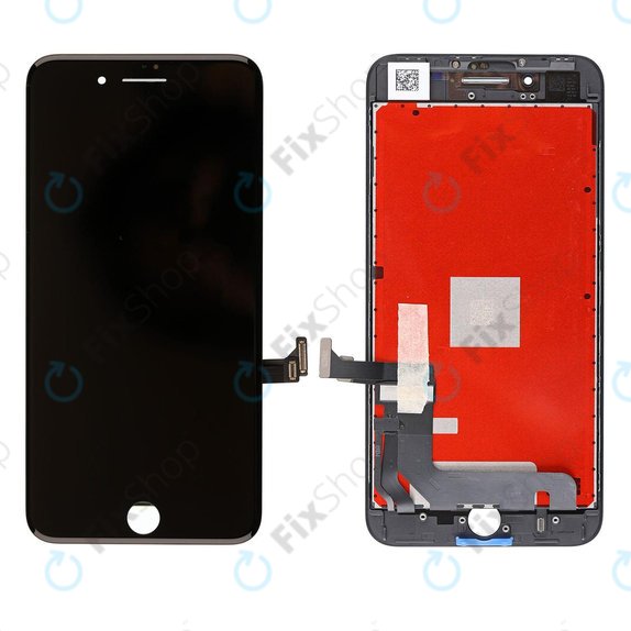 Displej pro iPhone 8 Plus, Black, Dotykové sklo s rámem, Refurbished