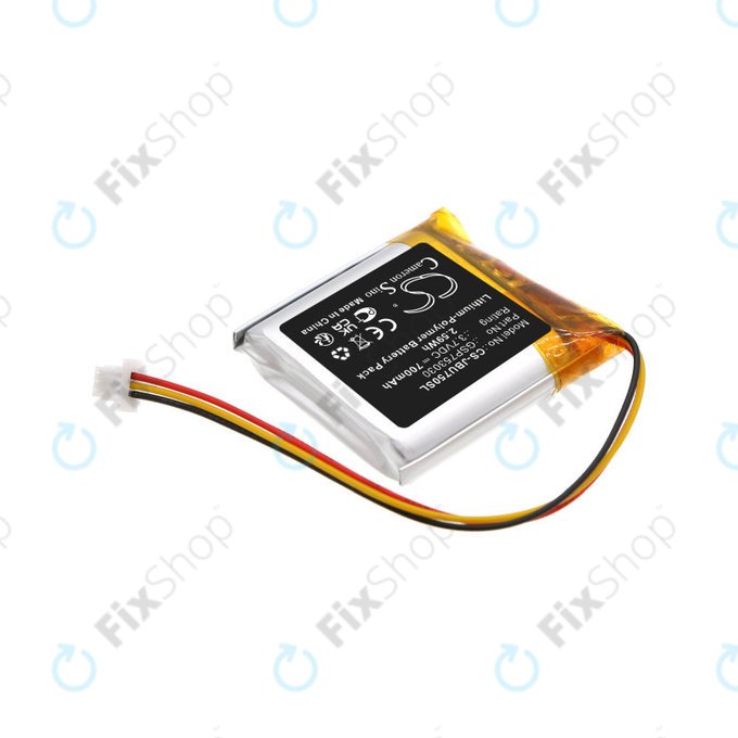 Baterie pro JBL Tune 750, 700mAh, Li-Pol, 3.7V, GSP753030, HQ