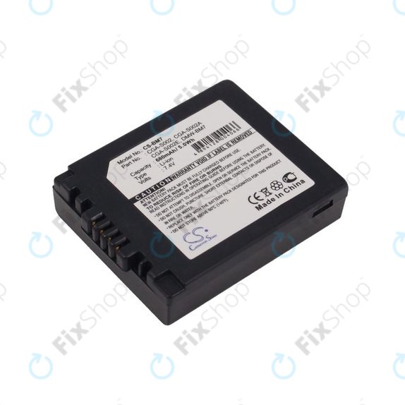 Baterie pro Panasonic DMC-FZ10, 680mAh, Li-Ion, 7.4V, CGA-S002, HQ