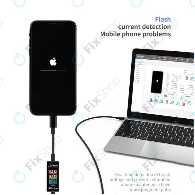 AV-Line - Smart Detekční Nabíjecí Kabel (Lightning - USB-A)