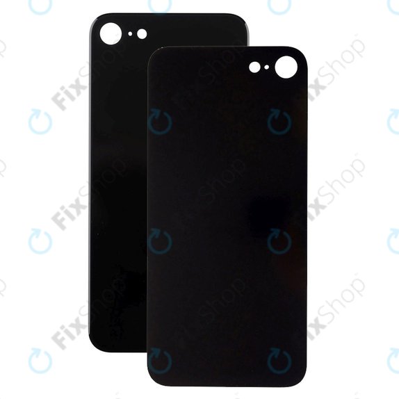 Apple iPhone SE (3rd Gen 2022) - Sklo Zadního Housingu se Zvětšeným Otvorem na Kameru (Midnight)