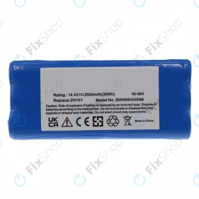 Ecovacs Dibea ZN101, K6, L6, Dirt Devil - Baterie 0606004 Ni-MH 14.4V 2500mAh