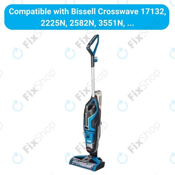 Sada náhradních dílů pro Bissell Crosswave 17132, 2225N, 2582N, 3551N (2x rotační kartáč na koberce, 2 páry rotačních kartáčů pro různé povrchy, 4x Filtr)