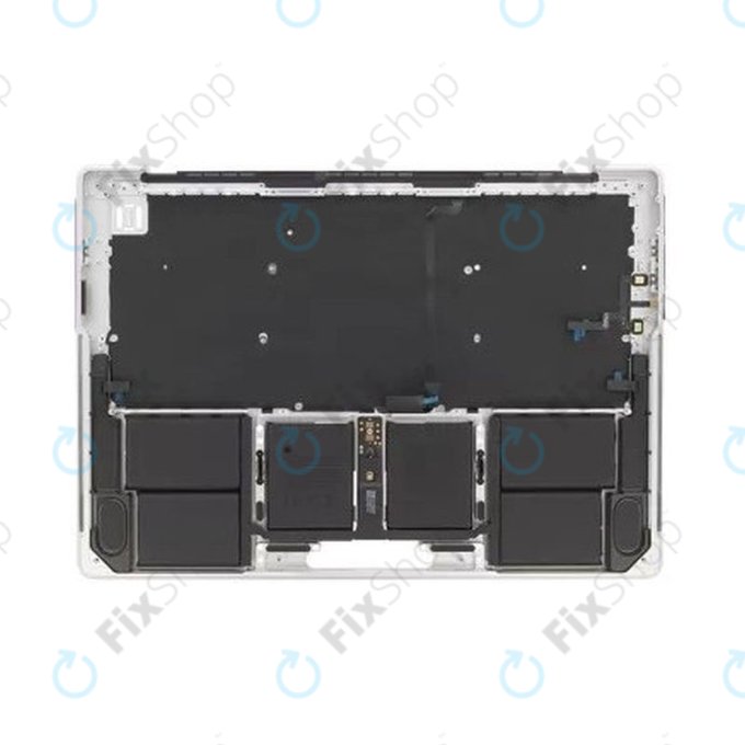 Horní rám klávesnice pro MacBook Pro 14", A3185 (2024), s klávesnicí US a baterií, Silver, 661-50211, Genuine Apple