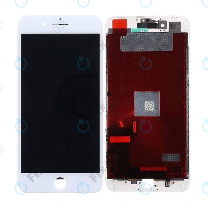 Displej In-Cell pro iPhone 8 Plus, White, Dotykové sklo s rámem, FixPremium